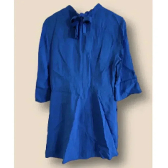 Reiss 3/4 Sleeve Cora Shift Dress - Blue - Picture 3 of 8